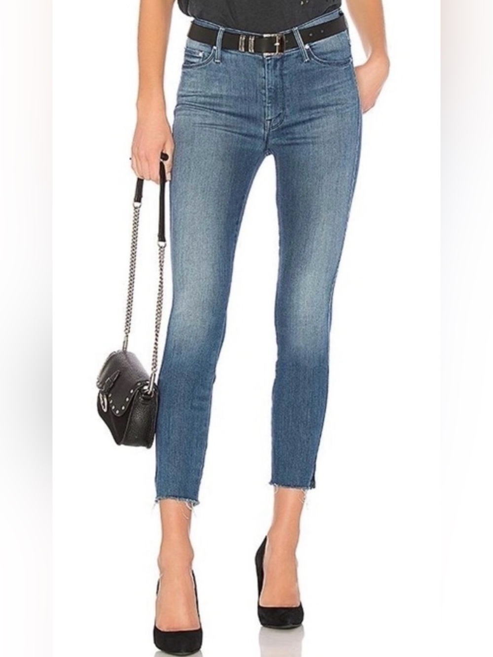 Mother Denim the Vamp fray in crack the whip size 24